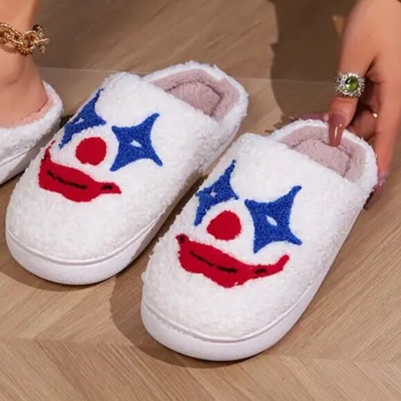 Shoes - Slippers Sherpa Cushy Suicide Squad Joker Indoor Outdoor NEW